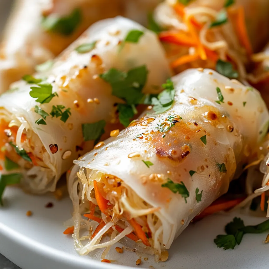 Exploring the world of healthy appetizers can lead to delightful discoveries, particularly with the Crispy Air-Fried Rice Paper Noodle Rolls. These rolls are not only packed with vibrant vegetables and flavors but also make for a fun and engaging dining option. Perfect for gatherings or as a light snack, they offer a satisfying crunch and a burst of freshness in every bite. With their visually appealing layers of fresh ingredients, these noodle rolls find their way onto tables for various occasions, from casual family dinners to lively parties.