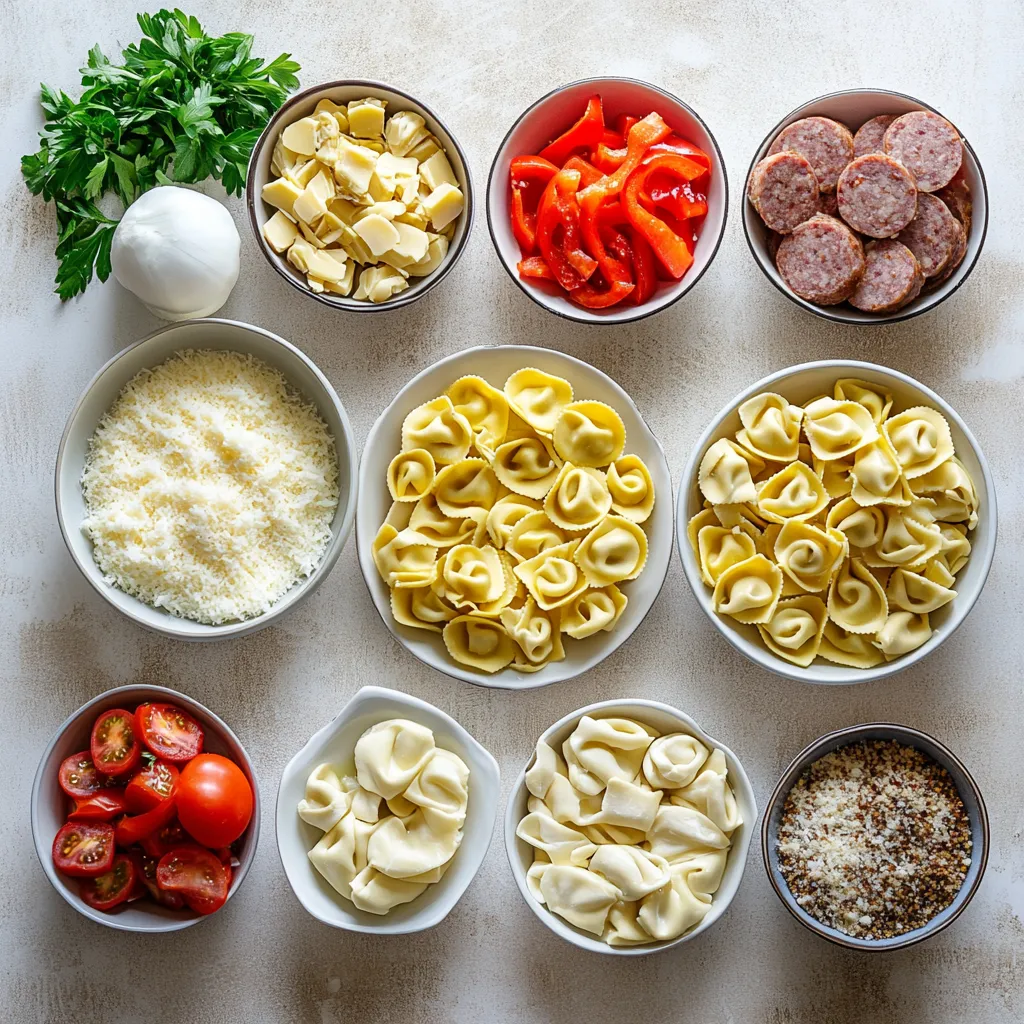 Exploring the rich and bold flavors of Cajun cuisine, the Cajun Alfredo Tortellini Skillet Delight seamlessly blends creamy textures with savory ingredients. This delightful dish offers a quick yet satisfying meal perfect for weeknight dinners or special gatherings. The combination of cheese tortellini, smoked sausage, and vibrant vegetables results in a hearty and flavorful dish that tantalizes the taste buds. The creamy Alfredo sauce, enhanced with Cajun seasoning, brings warmth and depth to every forkful, making it a favorite for those who appreciate a bit of spice in their meals.