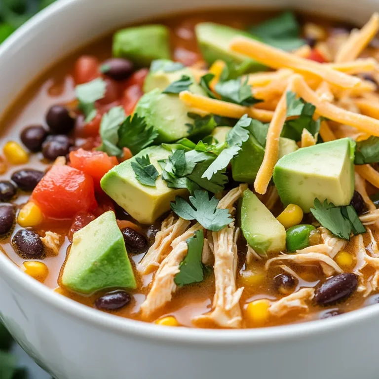 Crockpot meals are a staple in many kitchens due to their convenience and rich flavors, making them perfect for busy lifestyles. One standout dish is the Hearty Crockpot Chicken Tortilla Soup, which combines tender chicken, vibrant vegetables, and a plethora of spices. This recipe allows for a hands-off cooking experience while providing a deliciously warming meal that the whole family can enjoy.