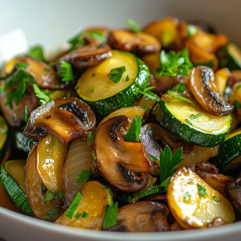 Sautéed zucchini, mushrooms, and onions present a harmonious combination of flavors and textures. This dish is celebratory of the season's finest produce, combining vibrant green zucchinis, earthy mushrooms, and sweet onions, resulting in a dish that is both comforting and healthful. The technique of sautéing ensures that each vegetable retains its unique character while absorbing the delightful nuances of their collective cooking.
