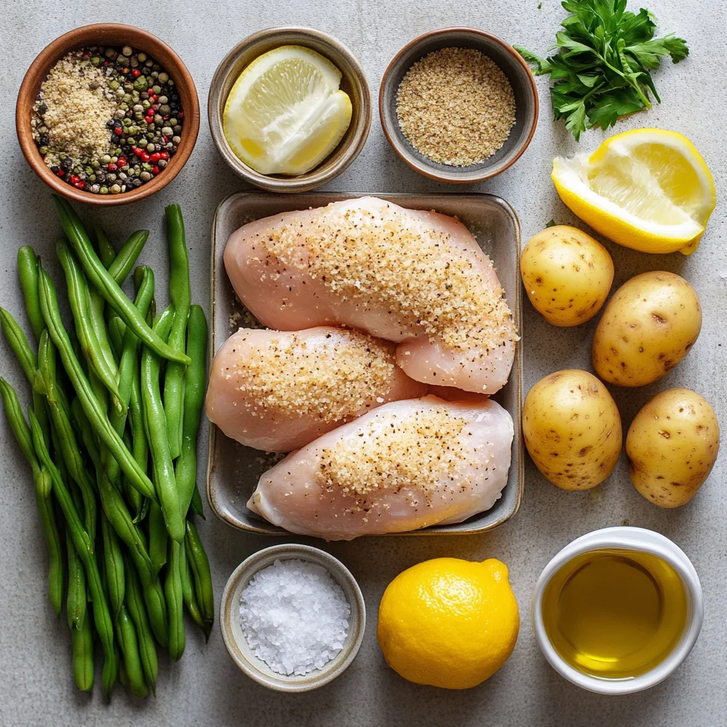 The perfect dinner often combines flavors, textures, and simplicity, all in one dish. Parmesan-Crusted Chicken Sheet Pan Delight showcases just that—a harmonious balance of crispy chicken, savory potatoes, and vibrant green beans, all roasted to perfection on a single sheet pan. This recipe not only saves on cleanup but also delivers a delicious meal that can please the whole family. The robust, cheesy coating on the chicken brings a delightful crunch, while the roasted potatoes offer a comforting starch paired with the bright crispness of the green beans. Get ready to elevate your weeknight dinner game with this easy yet impressive dish.