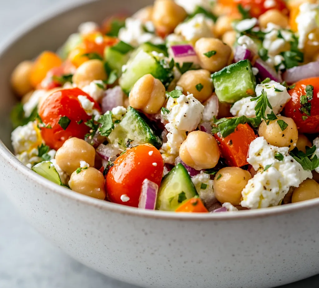 The Cottage Cheese and Chickpeas Fresh Fusion Salad is a delightful and refreshing dish that serves as a perfect choice for those seeking a healthy yet flavorful option. With its vibrant array of colors and textures, this salad delivers a delightful crunch and a creamy finish, all while providing a host of nutritional benefits. Blending the rich, creamy flavor of cottage cheese with the hearty texture of chickpeas creates a unique and satisfying salad experience.