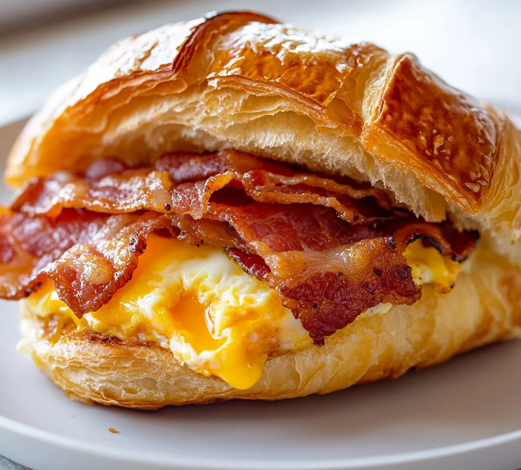 Croissant sandwiches have become increasingly popular, blending the flaky, buttery texture of croissants with savory fillings that create a delightful culinary experience. One of the most delectable variants is the bacon, egg, and cheese croissant sandwich, offering a perfect balance of rich flavors and satisfying textures. The combination of crispy bacon, soft scrambled eggs, and melt-in-your-mouth cheese tucked within a freshly baked croissant has become a quintessential breakfast favorite for many.