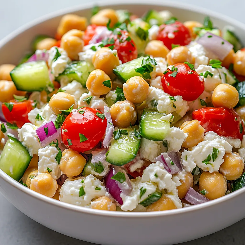 The Cottage Cheese and Chickpeas Fresh Fusion Salad is a delightful and refreshing dish that serves as a perfect choice for those seeking a healthy yet flavorful option. With its vibrant array of colors and textures, this salad delivers a delightful crunch and a creamy finish, all while providing a host of nutritional benefits. Blending the rich, creamy flavor of cottage cheese with the hearty texture of chickpeas creates a unique and satisfying salad experience.