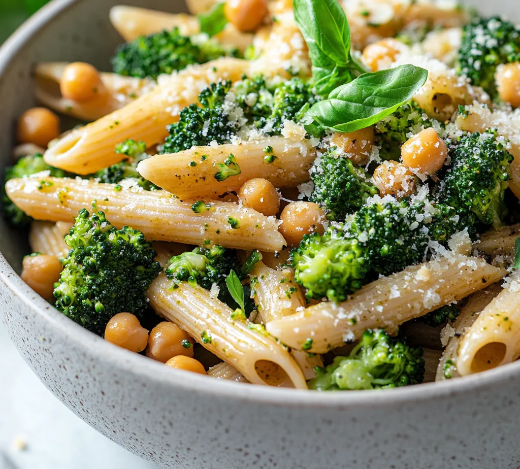 Broccoli Chickpea Pasta is not only a dish that brings forth a delightful blend of flavors but also a powerhouse of nutrients. This vibrant recipe combines the wholesome goodness of whole wheat pasta, which provides a robust foundation, with the protein-rich benefits of chickpeas and the freshness of broccoli. With the right balance of acidity from lemon, a hint of heat from red pepper flakes, and the subtle nuttiness of Parmesan cheese, this dish offers a taste experience that is both satisfying and invigorating.