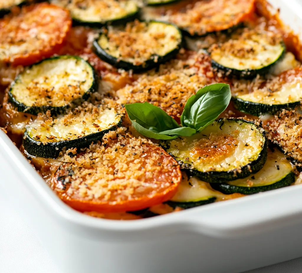 The Zesty Zucchini and Tomato Casserole is a delightful dish that celebrates the flavors of fresh vegetables, cheese, and herbs. Perfect for weeknight dinners or special gatherings, this casserole showcases vibrant layers of zucchini and tomatoes. With the comforting creaminess of melted cheese and the aromatic essence of herbs, it creates a symphony of flavors that is both hearty and satisfying.