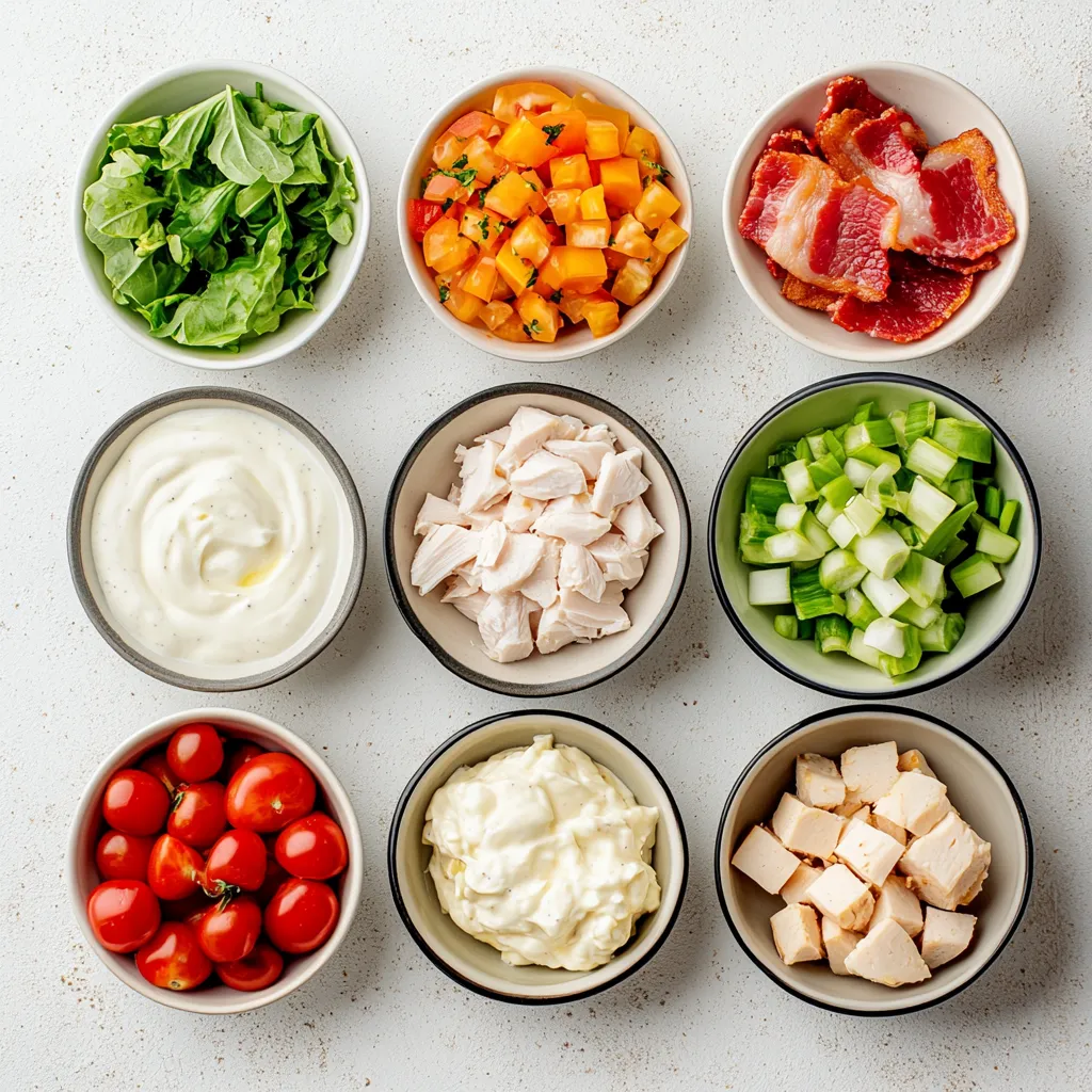 Exploring the unique combination of flavors in a BLT Chicken Salad, this recipe offers a refreshing take on a traditional favorite. The familiar tastes of bacon, lettuce, and tomato are seamlessly integrated into a creamy chicken salad, making it a delightful and versatile dish. The addition of shredded chicken breast transforms this classic pairing into a filling yet light meal, perfect for warm summer afternoons or as an easy lunch option during busy weekdays. Not only is this salad vibrant and satisfying, but it is also packed with nutrients, thanks to the use of fresh ingredients.
