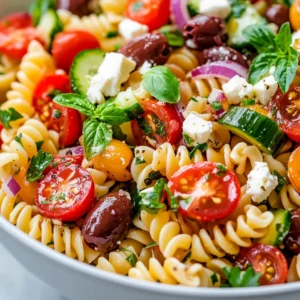 As the weather warms up, the allure of light, refreshing dishes becomes irresistible. Pasta salads serve as the quintessential summer meal, combining freshness with ease of preparation. The Refreshing Summer Pasta Salad with a Greek Flair encapsulates the vibrant essence of Mediterranean cuisine, making it an excellent choice for those sun-drenched days when you want something delicious yet uncomplicated. With its colorful array of fresh vegetables, briny olives, and creamy feta cheese, this salad embodies all the goodness of the season.