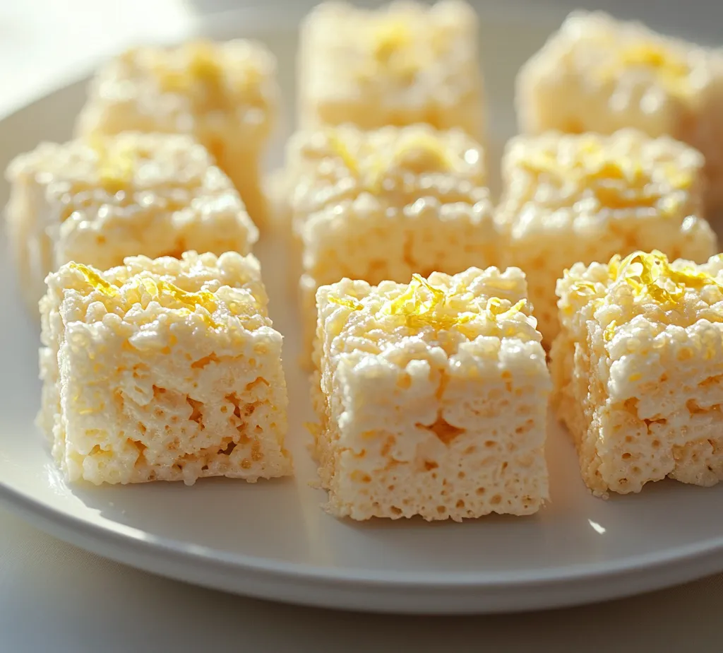 Rice Krispy treats are a timeless classic that hold a special place in many hearts. Their delightful chewiness and sweet, crispy layers have made them a favorite among kids and adults alike. However, if you’re looking to elevate the traditional treat and add a refreshing twist, these Zesty Lemon Rice Krispy Treats fit the bill perfectly. The bright flavor of fresh lemon juice and zest not only amplifies the sweetness of marshmallows but also intertwines with the crispy texture to create a dessert that is both nostalgic and modern.