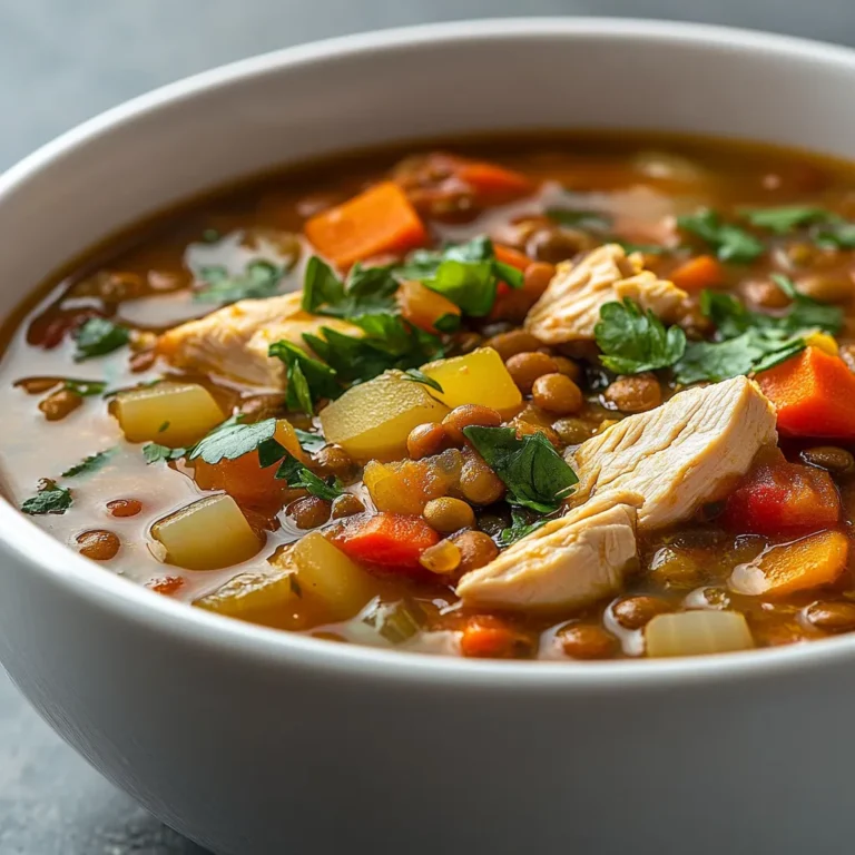 In recent years, healthy soups have surged in popularity as a go-to option for those seeking nourishing meals that pack flavor without excessive calories. They perfectly combine comfort and nutrition, providing a warm hug in a bowl during chillier months or a refreshing dish when served cold. Among these delightful concoctions is the Hearty High-Protein Chicken Lentil Soup, a masterpiece that balances protein, fiber, and essential nutrients.