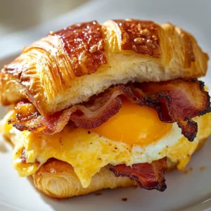 Croissant sandwiches have become increasingly popular, blending the flaky, buttery texture of croissants with savory fillings that create a delightful culinary experience. One of the most delectable variants is the bacon, egg, and cheese croissant sandwich, offering a perfect balance of rich flavors and satisfying textures. The combination of crispy bacon, soft scrambled eggs, and melt-in-your-mouth cheese tucked within a freshly baked croissant has become a quintessential breakfast favorite for many.