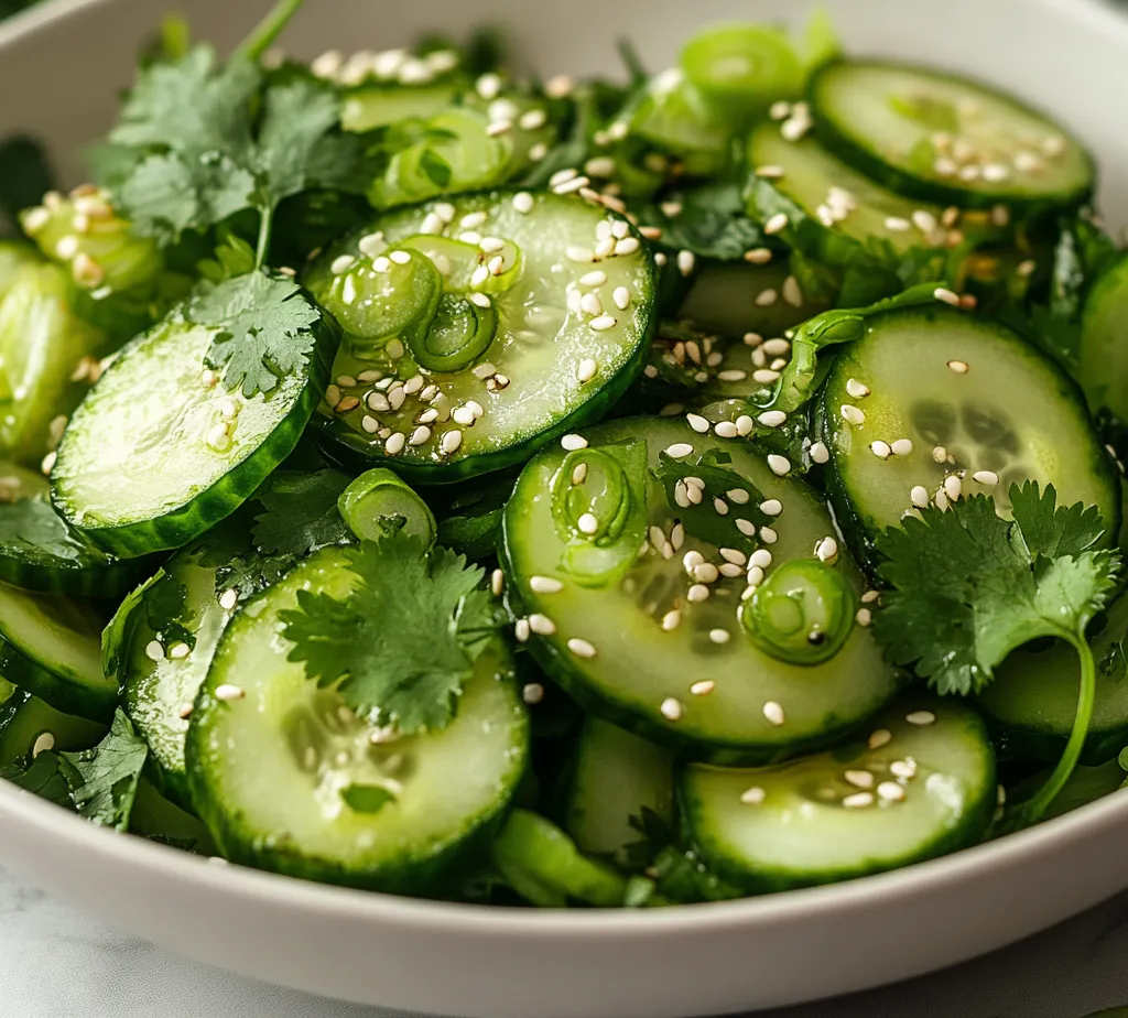 Cucumber salads are a staple in Asian cuisine, celebrated for their refreshing qualities and vibrant flavors. The Crisp Asian Cucumber Salad exemplifies these characteristics, showcasing the natural crunch of fresh cucumbers while enveloping them in a delightful dressing. This salad not only satisfies your palate but also provides a burst of colors, making it an appealing choice for any meal.