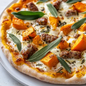 Homemade pizza is often synonymous with comfort and warmth, especially when enhanced with seasonal ingredients. This Butternut Squash, Sausage, and Ricotta Delight Pizza takes the classic pizza experience to a new level, incorporating a symphony of flavors and textures that truly set it apart. The sweet, roasted butternut squash beautifully complements the savory Italian sausage while the creamy ricotta and mozzarella create a rich and indulgent base.
