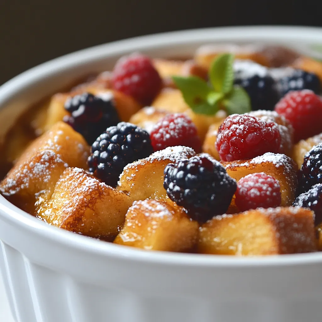 The Overnight French Toast Casserole is a delightful dish that brings a warm, comforting, and rich experience right to your breakfast table. Infused with the sweet notes of vanilla and cinnamon and topped with a luscious drizzle of maple syrup, this casserole offers a twist on the classic French toast, making it suitable for gatherings and special occasions. The beauty of this dish lies in its ability to be prepared the night before, allowing for a stress-free morning. Imagine waking up to the tantalizing aroma of French toast baking in the oven, transforming your kitchen into a cozy haven.