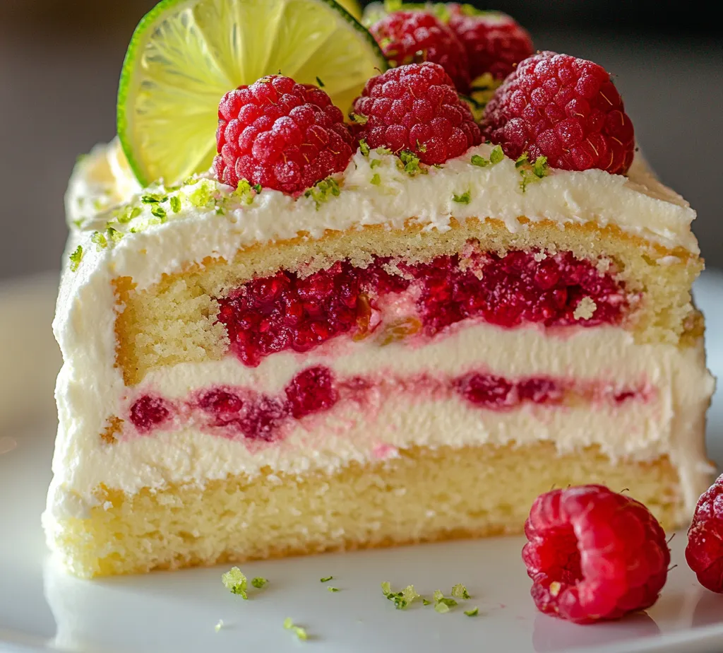 The Raspberry Key Lime Delight Cake is a refreshing and zesty dessert that perfectly captures the essence of summer. With its beautifully layered structure, this cake combines the tart brightness of key limes with the sweet, vibrant flavor of fresh raspberries, creating a delightful harmony that your tastebuds will savor. Perfect for picnics, birthday celebrations, or any festive gathering, the cake showcases an indulgent interplay of textures and flavors that is sure to impress your guests.