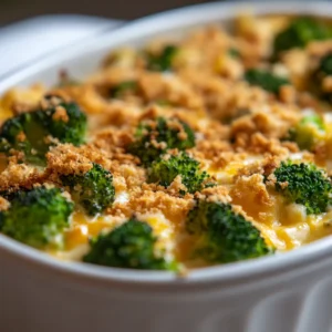 Exploring the vibrant world of comfort food, Cheesy Broccoli Delight Casserole embodies the essence of a warm, inviting dish. This comforting casserole is perfect for gatherings or an easy weeknight dinner, combining the nutritious goodness of broccoli with the rich flavors of cheese and mushrooms. The creamy, cheesy composition, coupled with the delightful crunch from the breadcrumb topping, creates a delicious experience that appeals to both children and adults alike.