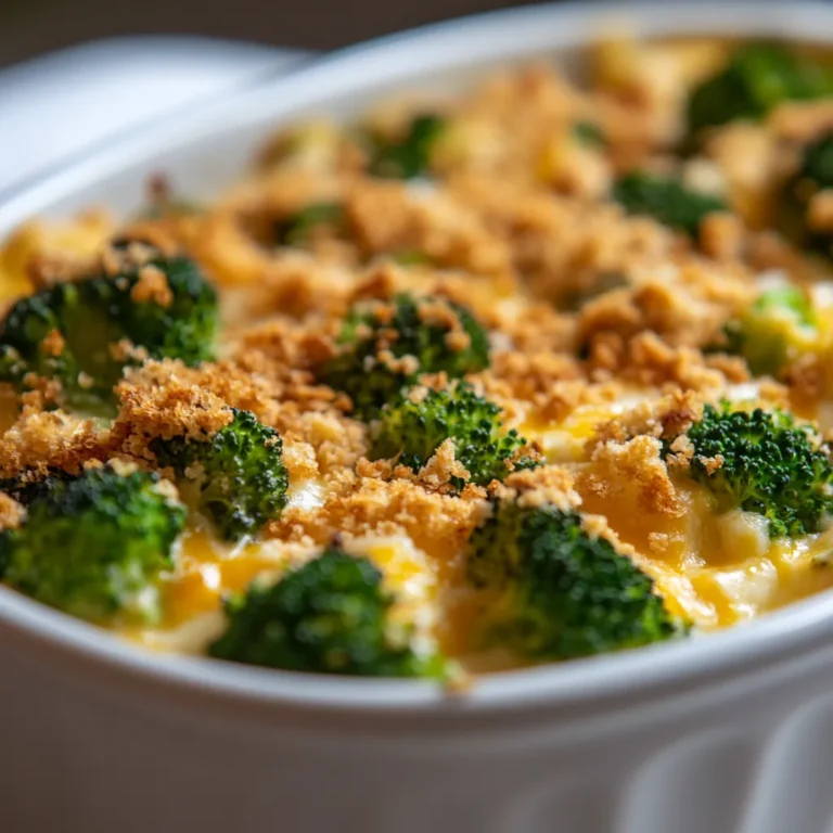 Exploring the vibrant world of comfort food, Cheesy Broccoli Delight Casserole embodies the essence of a warm, inviting dish. This comforting casserole is perfect for gatherings or an easy weeknight dinner, combining the nutritious goodness of broccoli with the rich flavors of cheese and mushrooms. The creamy, cheesy composition, coupled with the delightful crunch from the breadcrumb topping, creates a delicious experience that appeals to both children and adults alike.