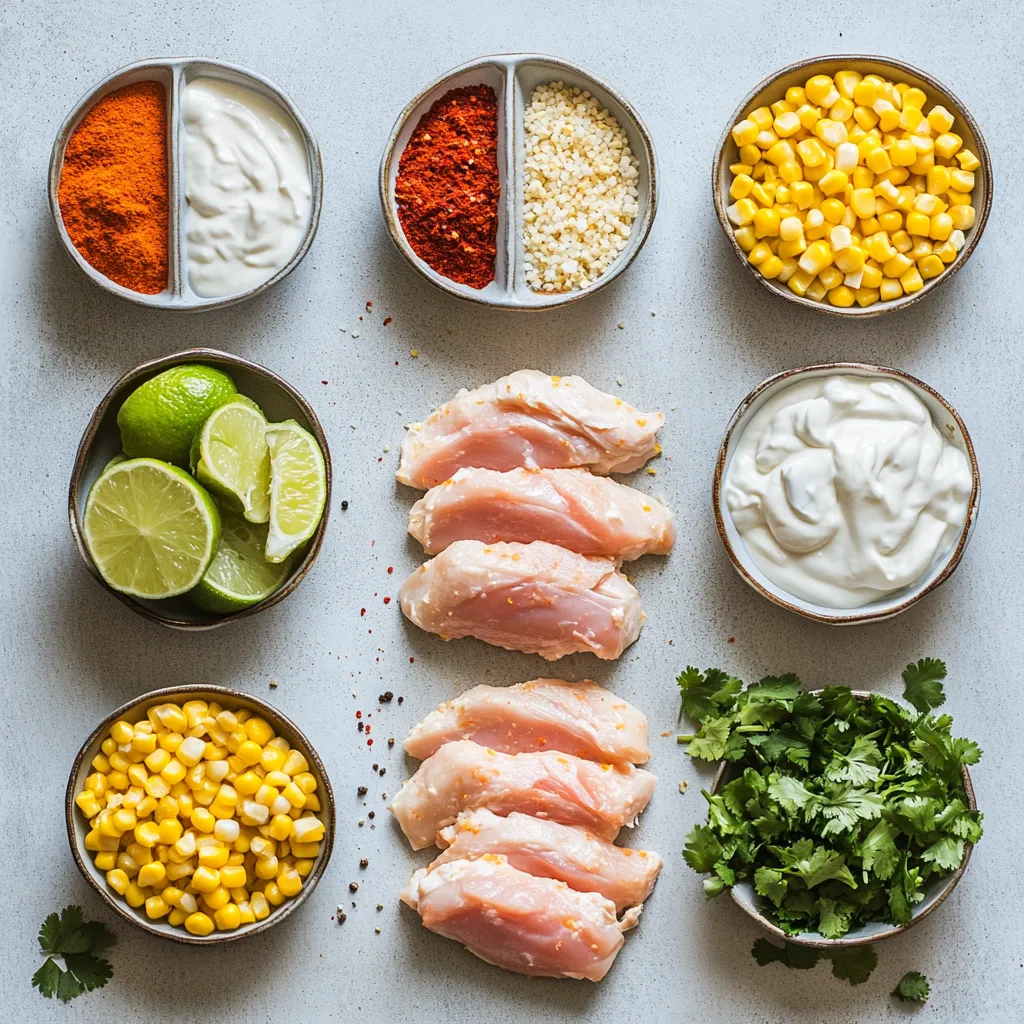 Explore the vibrant flavors of Mexico with this delightful take on baked chicken breasts. This recipe for Mexican Street Corn Baked Chicken Breast combines juicy, seasoned chicken with a creamy, savory corn sauce, making it an easy yet impressive dish perfect for any dinner table. The harmony of flavors is reminiscent of traditional elote, a popular Mexican street food featuring corn on the cob slathered with creamy toppings, spices, and cheese. In this recipe, the essence of that beloved dish is transformed into a sumptuous baked chicken, providing a unique meal that is both comforting and indulgent.
