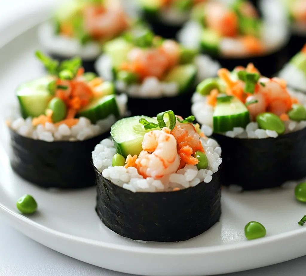 Delve into the world of Japanese cuisine with a contemporary twist by exploring the delightful creation of sushi cups. These bite-sized treats combine the rich flavors of sushi with a playful presentation, making them perfect for gatherings or a unique dinner at home. Sushi cups encapsulate the essence of sushi while providing an easily customizable and visually appealing option for sushi lovers and novices alike. With every bite, you will experience a delightful blend of flavors and textures—the creamy avocado against the crunchy cucumber, and the savory shrimp mingling with the nutty taste of sesame seeds.