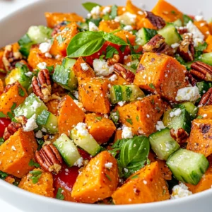 The Honey Sweet Potato Summer Salad Delight Recipe is a unique and flavorful dish perfect for warm weather gatherings. This recipe combines the natural sweetness of sweet potatoes with the tanginess of a honey-based dressing, creating a delightful summer salad. The combination of roasted sweet potatoes, fresh herbs, and crunchy vegetables creates a satisfying texture that complements the dressing. The salad's flavor profile is characterized by the sweetness of the honey and the tanginess of the apple cider vinegar, making it a great choice for those looking for a refreshing summer dish.