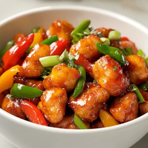 Fiery Dragon Chicken Delight is a vibrant dish that brings an explosion of flavors, perfect for those who appreciate a little heat in their meals. This preparation offers a delicious blend of marinated chicken pieces, crispy batter, and a medley of colorful vegetables, all brought together with a tantalizing sauce. Originating from Asian-inspired cuisine, this dish is not only a feast for the eyes but also for the palate, with its combination of spicy, savory, and slightly tangy flavors.