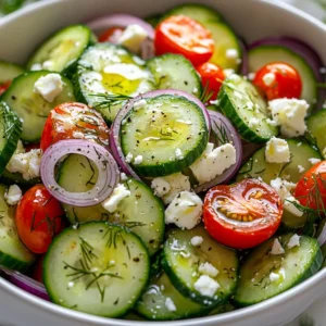 Cucumber salad is a vibrant dish that brings a refreshing crunch to your table. Its bright flavors and colorful ingredients make it an ideal choice for summer picnics, barbecues, and light lunches. A cucumber salad is perfect for those warm days when you crave something light yet fulfilling. With its crisp cucumbers, juicy cherry tomatoes, and tangy dressing, this salad is sure to impress your family and friends alike.