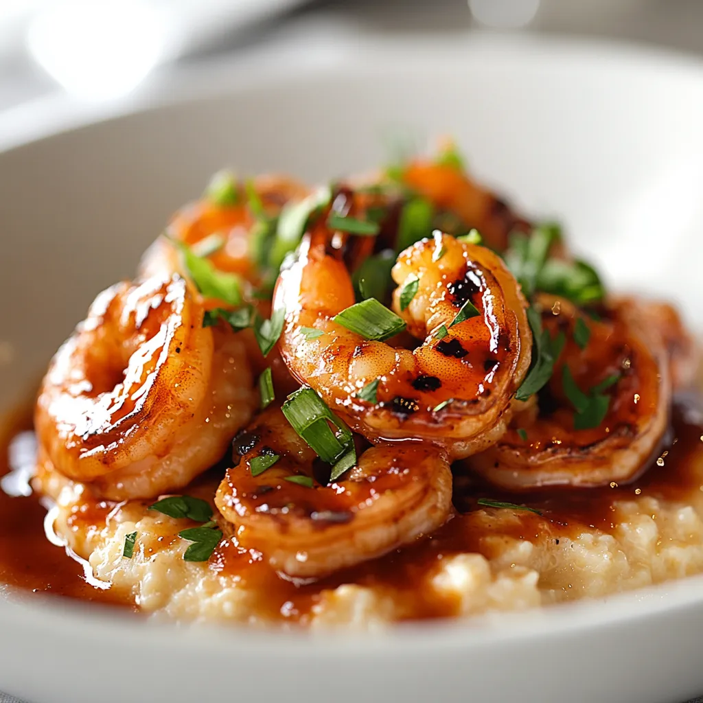 Exploring the rich and comforting flavors of Southern cuisine, this recipe for Savory Barbecue Shrimp and Grits offers a delightful blend of spice and creaminess. The combination of succulent shrimp tossed in a flavorful barbecue sauce and served over creamy, cheesy grits creates a satisfying dish that captivates the palate. Perfect for any meal of the day, it brings together tastes and textures that truly embody the comfort food ethos.