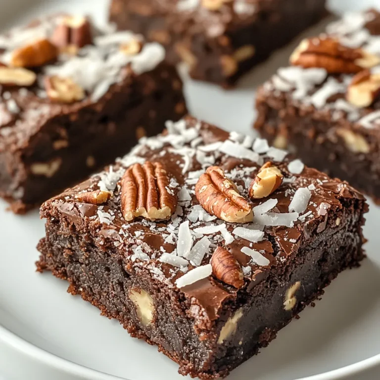 The allure of rich, chocolatey desserts is undeniable, and when it comes to brownies, those with a touch of German chocolate take indulgence to a new level. These Decadent German Chocolate Brownies combine the depth of German chocolate with the delightful textures of coconut and pecans, culminating in an irresistible treat that is perfect for any occasion. Whether you're hosting a gathering, celebrating a special event, or simply treating yourself to a sweet delight, these brownies are sure to impress with their rich taste and satisfying texture.