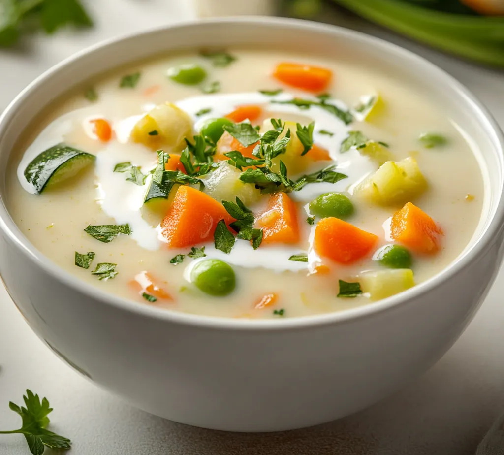 Understanding the comfort of a warm, hearty soup is integral to any culinary experience. Creamy Garden Vegetable Medley Soup exemplifies this, blending a variety of seasonal vegetables into a luxurious broth that embraces the essence of freshness. The richness from cream or coconut milk adds an indulgent touch while the vibrant colors of the vegetables make it as visually appealing as it is delicious. This recipe not only provides warmth on chilly days but also nourishes with a blend of essential nutrients.