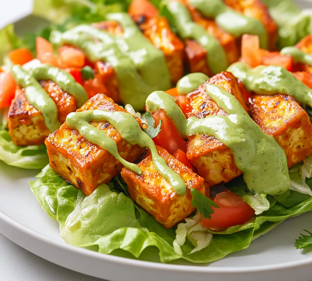 Explore the perfect balance of spice and creaminess with these Spicy Buffalo Tofu Wraps. Ideal for a quick meal or a satisfying snack, this recipe showcases a delightful combination of crispy tofu, zesty buffalo sauce, and creamy avocado dressing, all wrapped in a wholesome tortilla. These wraps not only provide an explosion of flavors but also sustain a healthy, plant-based diet, making them suitable for both everyday meals and special occasions.