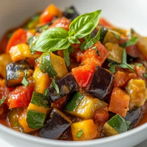 Ratatouille is a classic French dish known for its rich and robust flavors that celebrate the bounty of summer vegetables. Originating from the Provence region in France, this dish historically served as a way for home cooks to utilize surplus produce, highlighting the importance of fresh, seasonal ingredients. The harmony of vegetables like eggplant, zucchini, and tomatoes creates a vibrant mosaic of colors that entices the palate and fills the kitchen with an intoxicating aroma.