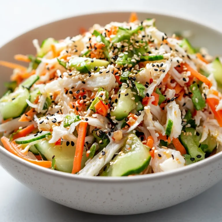 The Kani Salad Extravaganza is a delightful dish that effortlessly blends flavors and textures, making it perfect for a refreshing meal or appetizer. This vibrant salad combines the succulent taste of imitation crab meat with crisp, fresh vegetables, resulting in a dish that's not just visually appealing but also packed with nutrients. The balance of flavors from the creamy dressing enhances the natural taste of each component, creating a delightful culinary experience.