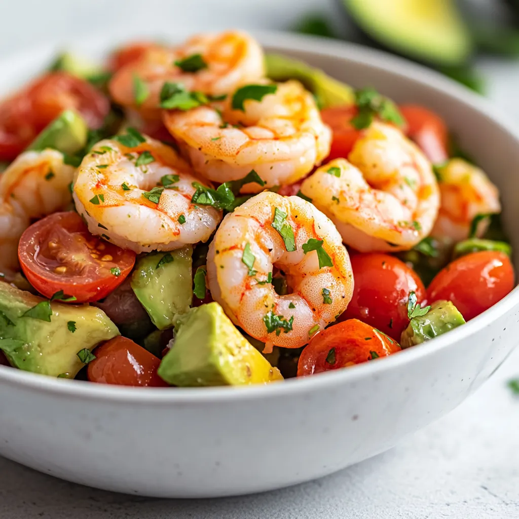 The Shrimp and Avocado Salsa Salad is a vibrant and refreshing dish that perfectly combines the luxurious taste of shrimp with the creamy texture of avocados. This salad is not only visually appealing with its colorful ingredients but also packs a punch of flavor that will delight your palate. Whether you're hosting a summer gathering, enjoying a casual family dinner, or seeking a light lunch option, this salad offers versatility that can fit any occasion.