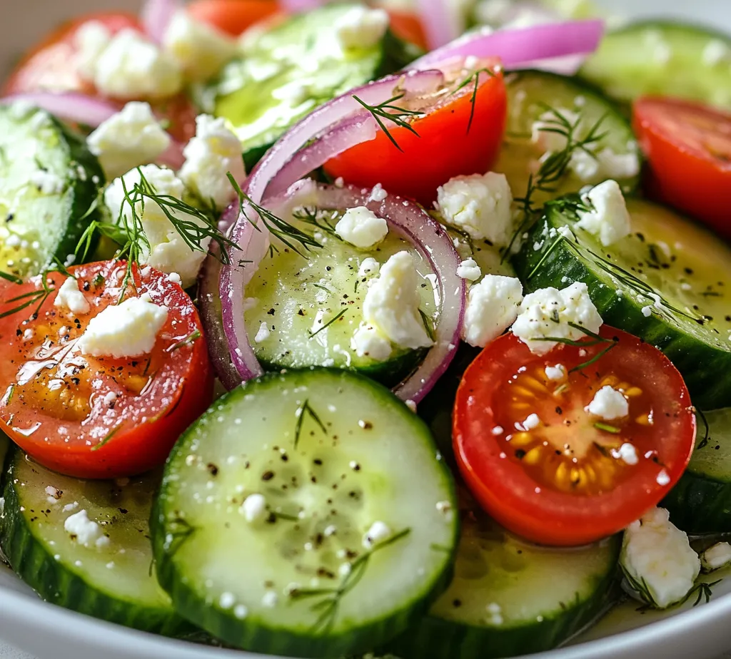 Cucumber salad is a vibrant dish that brings a refreshing crunch to your table. Its bright flavors and colorful ingredients make it an ideal choice for summer picnics, barbecues, and light lunches. A cucumber salad is perfect for those warm days when you crave something light yet fulfilling. With its crisp cucumbers, juicy cherry tomatoes, and tangy dressing, this salad is sure to impress your family and friends alike.