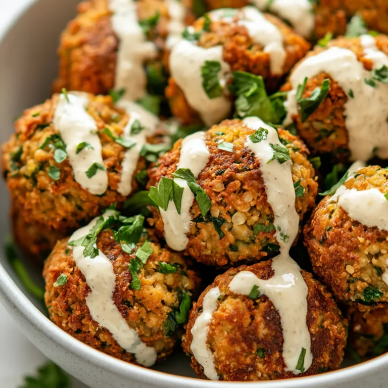 Crispy Baked Falafel Delights are a tasty and satisfying option for anyone looking for a flavorful vegetarian dish. Originating from Middle Eastern cuisine, falafel is typically made from ground chickpeas and spices, shaped into balls or patties, and traditionally deep-fried. However, this baked version offers a healthier twist without compromising the delicious taste and texture that falafel fans adore. The outer layer becomes pleasantly crispy, while the inside remains soft and flavorful, creating a delightful contrast in every bite.