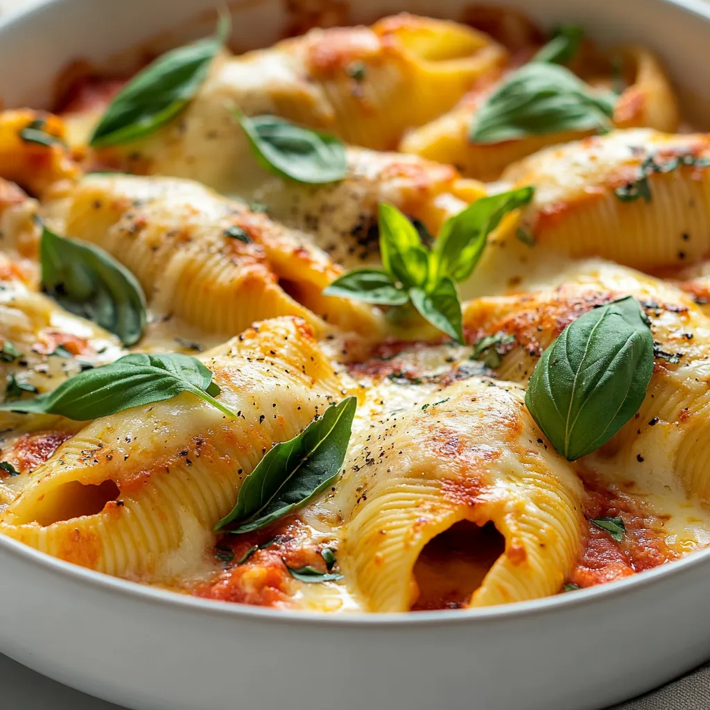 Welcome to the delightful world of Italian cuisine, where each dish tells a story of tradition, warmth, and comfort. One such dish that embodies these elements beautifully is Ricotta Stuffed Shells. This irresistible recipe combines creamy ricotta cheese, vibrant fresh spinach, and rich marinara sauce into a satisfying meal that is perfect for family gatherings or cozy weeknight dinners. The layers of flavors create a culinary experience that warms the heart and satisfies the palate, making each bite a taste of home.