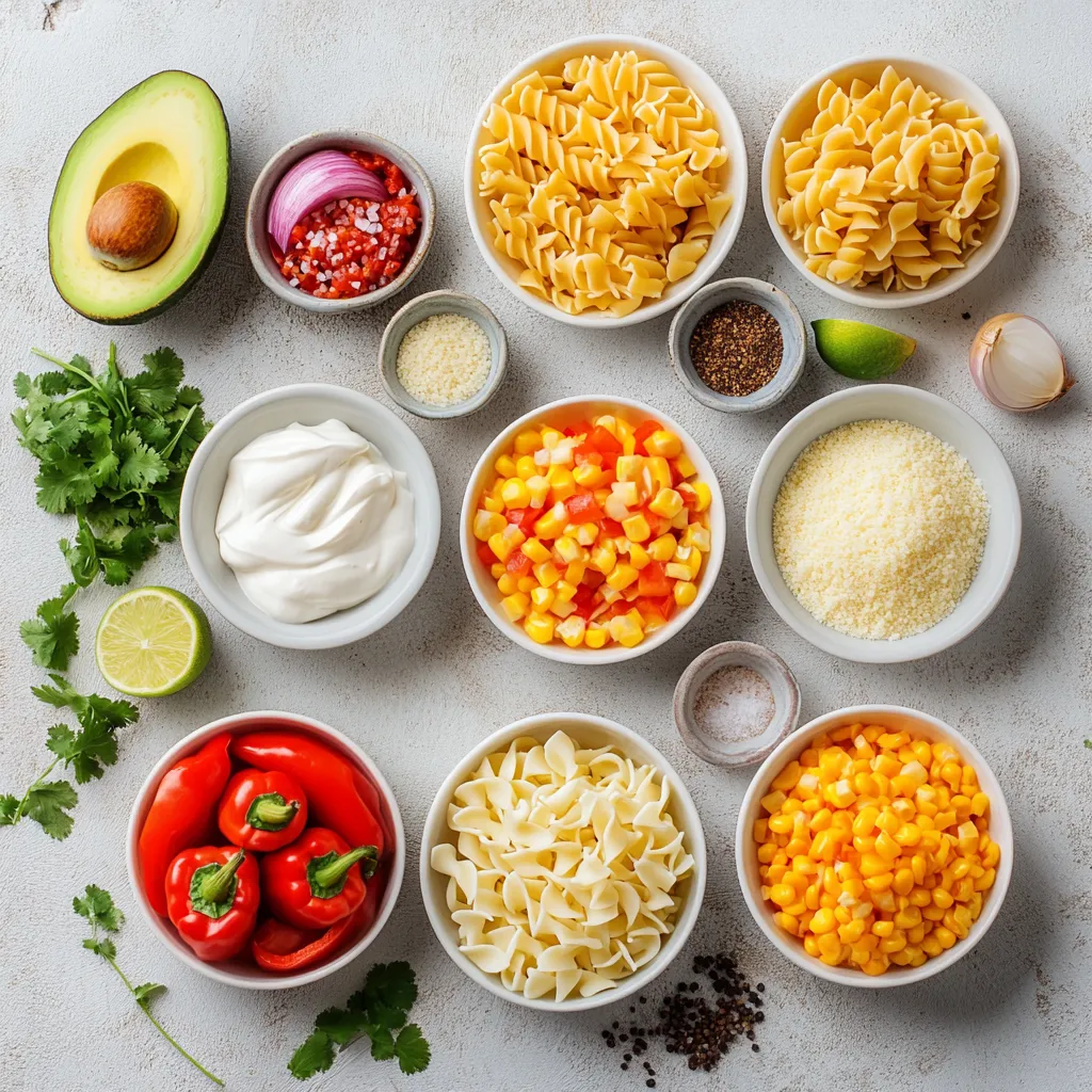 Mexican Street Corn Pasta Salad is a vibrant and refreshing dish that beautifully encapsulates the bold flavors of traditional Mexican street corn while incorporating the delightful texture of pasta. This recipe takes the essence of elote, which is corn on the cob slathered in creamy toppings, and transforms it into a delightful pasta salad that is perfect for any occasion. The combination of sweet corn, crunchy vegetables, creamy dressing, and fresh herbs creates a playful medley of flavors and textures that will tantalize your taste buds.