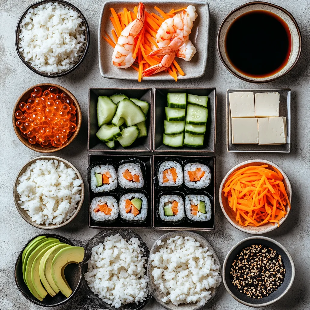 Delve into the world of Japanese cuisine with a contemporary twist by exploring the delightful creation of sushi cups. These bite-sized treats combine the rich flavors of sushi with a playful presentation, making them perfect for gatherings or a unique dinner at home. Sushi cups encapsulate the essence of sushi while providing an easily customizable and visually appealing option for sushi lovers and novices alike. With every bite, you will experience a delightful blend of flavors and textures—the creamy avocado against the crunchy cucumber, and the savory shrimp mingling with the nutty taste of sesame seeds.