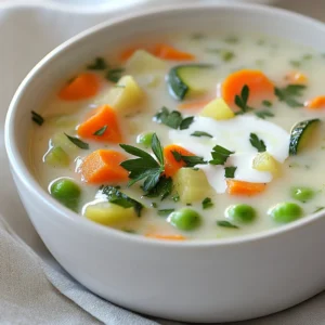 Understanding the comfort of a warm, hearty soup is integral to any culinary experience. Creamy Garden Vegetable Medley Soup exemplifies this, blending a variety of seasonal vegetables into a luxurious broth that embraces the essence of freshness. The richness from cream or coconut milk adds an indulgent touch while the vibrant colors of the vegetables make it as visually appealing as it is delicious. This recipe not only provides warmth on chilly days but also nourishes with a blend of essential nutrients.