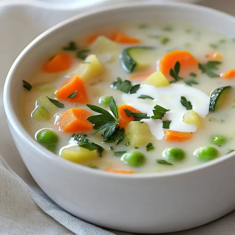 Understanding the comfort of a warm, hearty soup is integral to any culinary experience. Creamy Garden Vegetable Medley Soup exemplifies this, blending a variety of seasonal vegetables into a luxurious broth that embraces the essence of freshness. The richness from cream or coconut milk adds an indulgent touch while the vibrant colors of the vegetables make it as visually appealing as it is delicious. This recipe not only provides warmth on chilly days but also nourishes with a blend of essential nutrients.