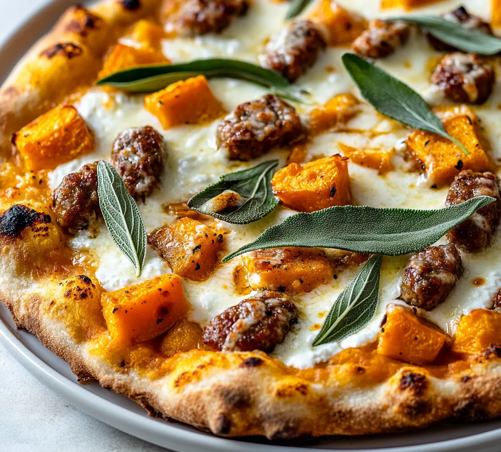 Homemade pizza is often synonymous with comfort and warmth, especially when enhanced with seasonal ingredients. This Butternut Squash, Sausage, and Ricotta Delight Pizza takes the classic pizza experience to a new level, incorporating a symphony of flavors and textures that truly set it apart. The sweet, roasted butternut squash beautifully complements the savory Italian sausage while the creamy ricotta and mozzarella create a rich and indulgent base.
