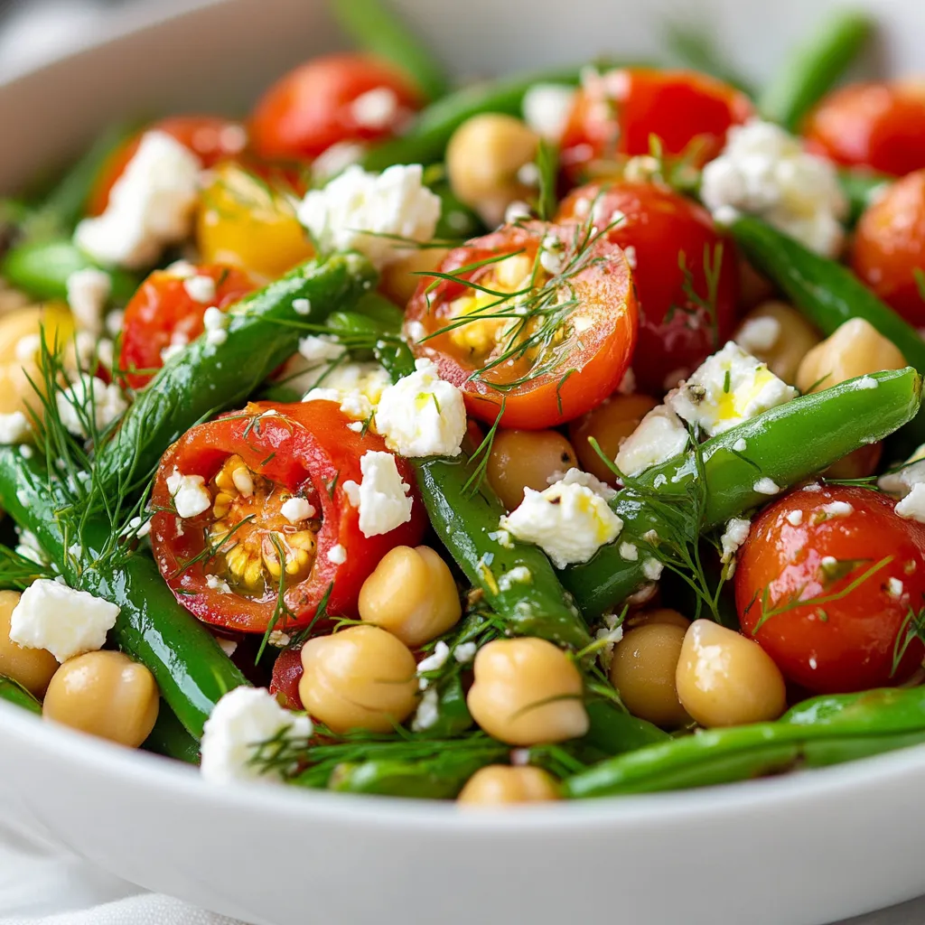 Understanding the vibrant fusion of flavors in a Tomato and Green Bean Salad with Chickpeas, Feta, and Fresh Dill unveils an alluring dish perfect for various occasions. This refreshing salad not only packs a nutritional punch but also presents a splendid array of colors and textures that will delight the senses. The tartness of cherry tomatoes pairs beautifully with the crunch of the green beans, the creaminess of feta, and the earthy notes of dill, all enhanced by a light, tangy dressing that ties everything together.