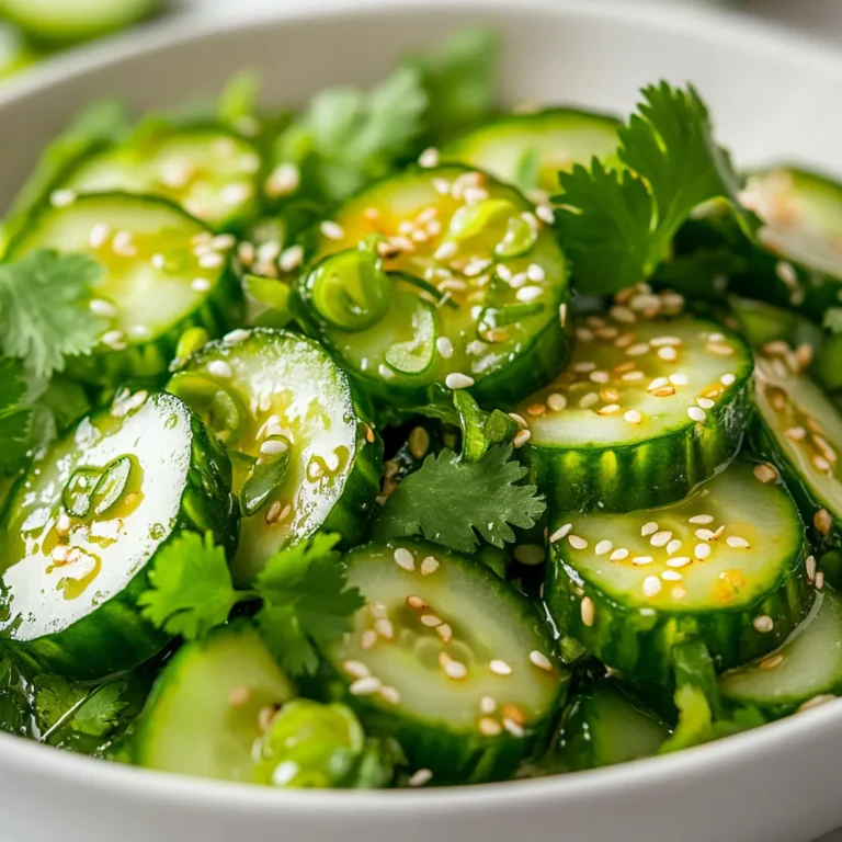 Cucumber salads are a staple in Asian cuisine, celebrated for their refreshing qualities and vibrant flavors. The Crisp Asian Cucumber Salad exemplifies these characteristics, showcasing the natural crunch of fresh cucumbers while enveloping them in a delightful dressing. This salad not only satisfies your palate but also provides a burst of colors, making it an appealing choice for any meal.