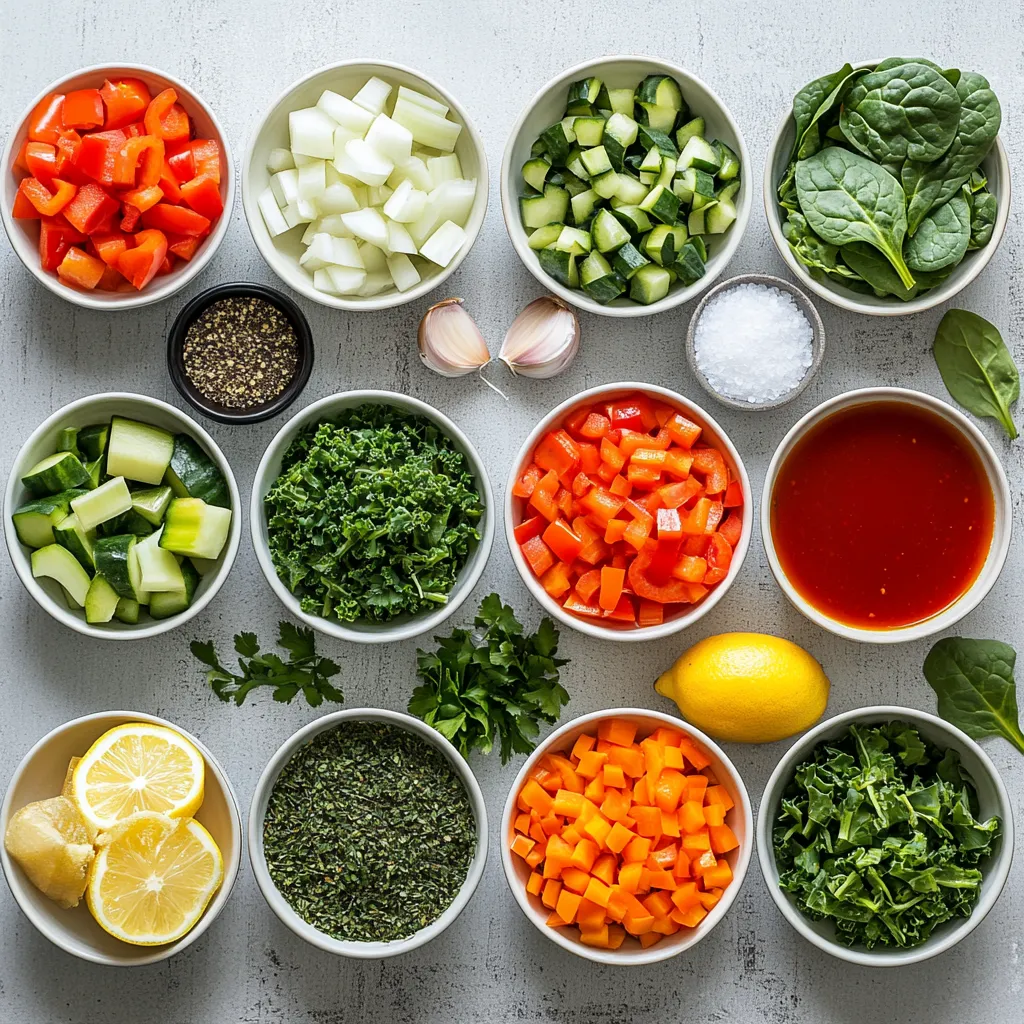 Nourishing Vegetable Delight Soup is an excellent example of how a dish can be both comforting and packed with health benefits. This soup harnesses the power of fresh vegetables, delivering a hearty meal that can act as both a starter and the star of any family dinner. Loaded with a variety of colorful veggies, it easily provides not only vital nutrients but also a fantastic array of flavors that can satisfy any palate. Whether enjoyed during the cooler months to warm you up or served chilled during warmer weather, this soup is versatile enough to fit all occasions.