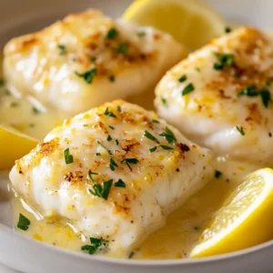 The delightful combination of flavors in this Baked Cod in Creamy Coconut Lemon Sauce will undoubtedly impress your family and guests. With its creamy texture and zesty notes, this dish presents an elevated meal that remains quick and easy to prepare. Cod is a firm and flaky fish that serves as an excellent base for the rich coconut sauce. The infusion of lemon not only brightens the overall flavor but also complements the gentle sweetness of the coconut milk.