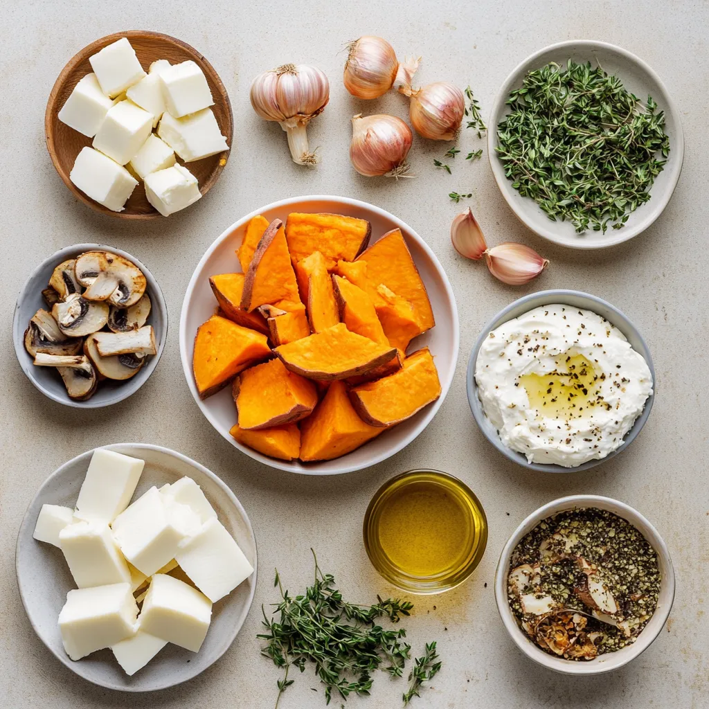 Exploring the delightful flavors of sweet potatoes combined with a creamy mushroom filling offers a unique twist on traditional comfort food. This dish exudes warmth and satisfaction, making it the perfect centerpiece for any meal. Packed with nutrients and designed to be filling, these creamy mushroom-stuffed sweet potatoes could serve as an inviting side or be enjoyed on their own.