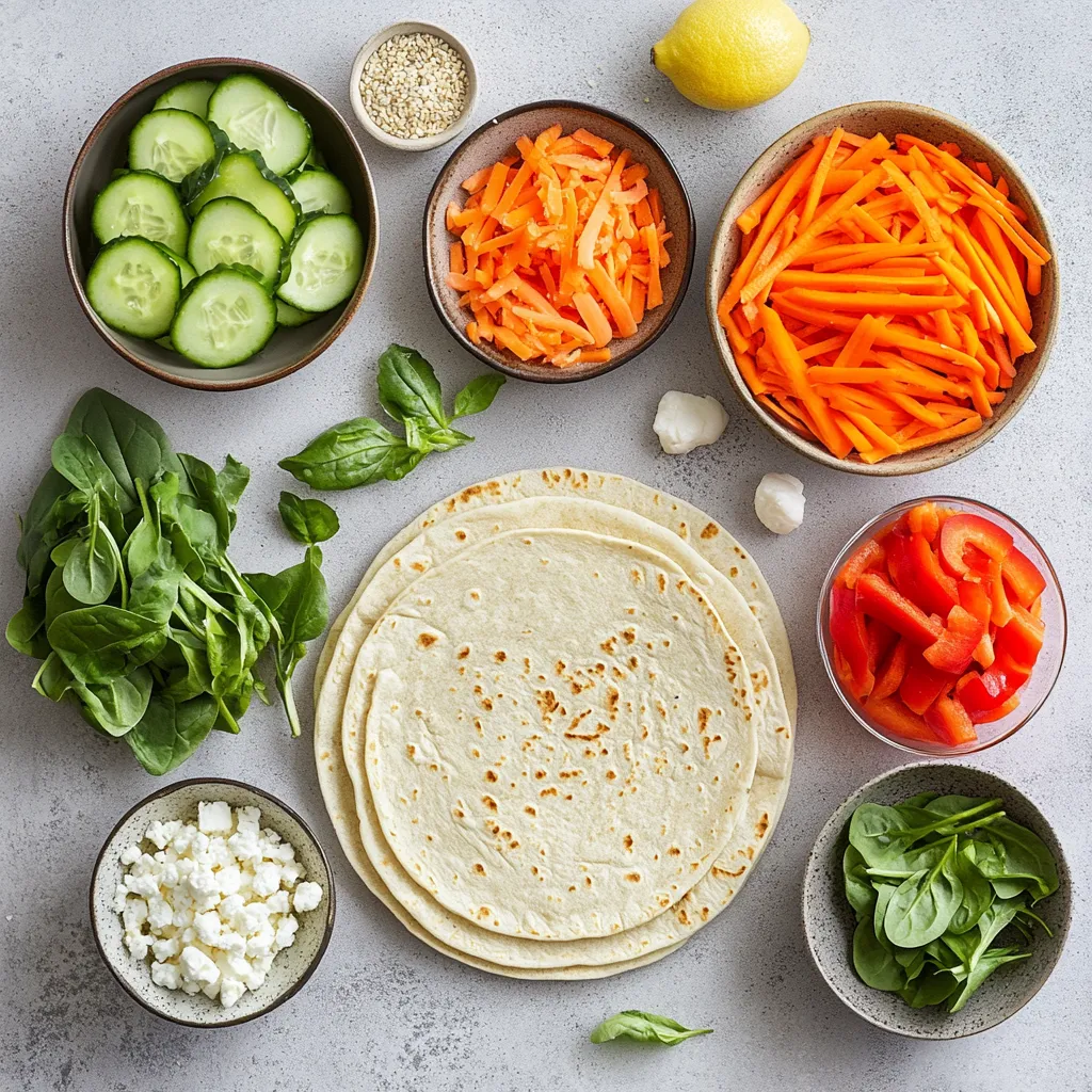 California Veggie Wraps are an excellent option for anyone seeking a delicious and nutritious lunchtime treat. Bursting with vibrant flavors and colors, these wraps feature a delightful medley of fresh vegetables paired with creamy hummus. They make for an ideal choice for a quick lunch, convenient snack, or even as a healthy appetizer at gatherings. The best part about these wraps is the versatility they offer; you can easily customize the ingredients based on your preferences or whatever you have on hand.