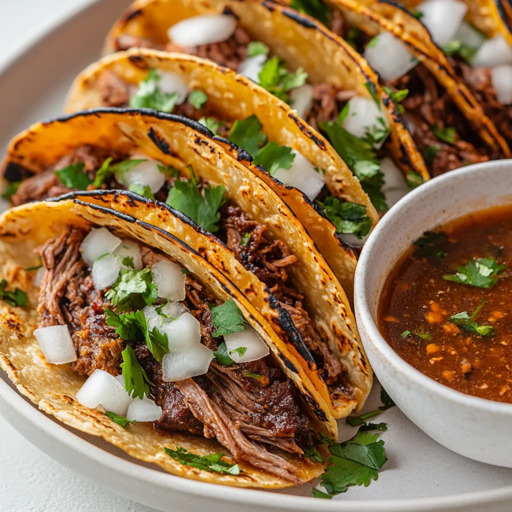 Explore the irresistible allure of Savory Birria Tacos, a deeply satisfying dish that captures the essence of traditional Mexican cuisine. Known for their rich flavors and tender meat, these tacos have become a beloved favorite among taco enthusiasts. The preparation involves a slow cooking technique that ensures the beef becomes succulent and flavorful, making each bite a delightful experience.