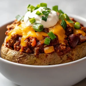 Chili-stuffed baked potatoes are a quintessential comfort food that brings warmth and joy to any dining table. This dish not only satisfies cravings with its hearty filling but also serves as a convenient meal that can be customized to suit the tastes of everyone in the family. Whether you prefer a robust beef chili or a savory vegetarian option, these potatoes provide the ideal vessel for a delightful mixture of flavors and textures.