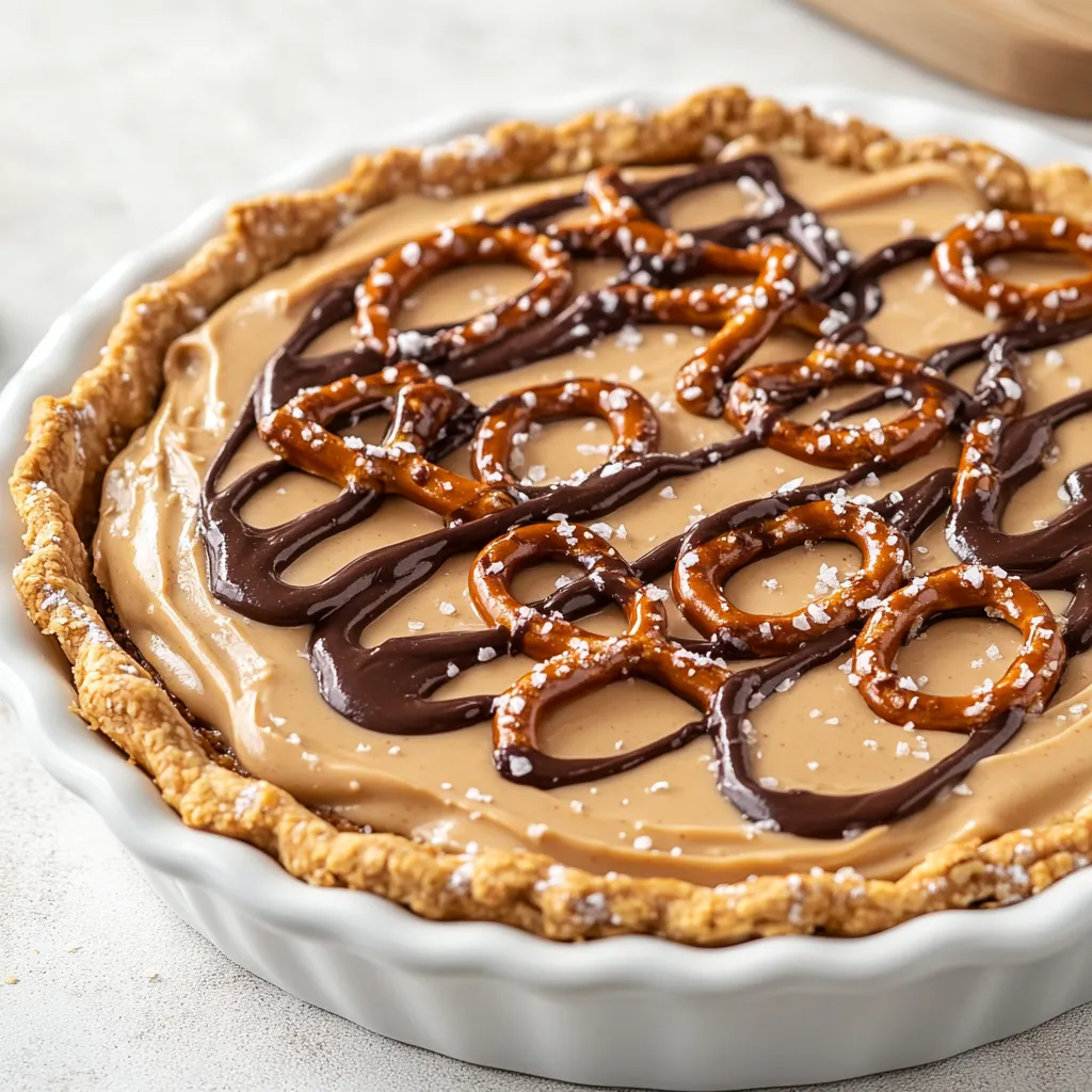 Indulge in the luscious layers of the Peanut Butter Pretzel Delight Pie, a dessert that effortlessly marries the best of both worlds: salty and sweet. This pie features a unique crust made from crushed pretzels, offering a delightful crunch, which harmonizes beautifully with the creamy filling of peanut butter and whipped cream. Each slice is not only a treat for your taste buds but also a visual delight, showcasing the interplay of textures that can elevate any occasion.